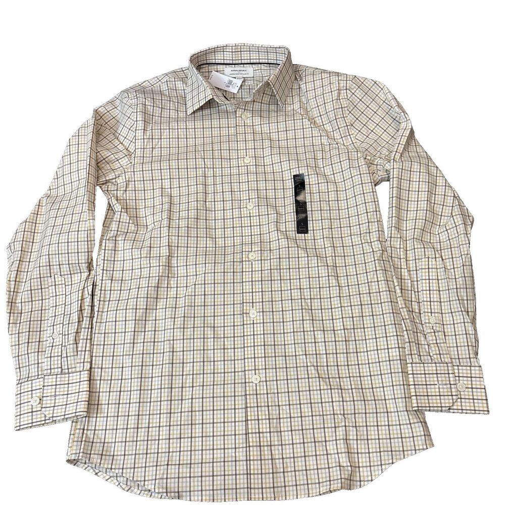 New $75 Banana Republic Shirt Mens Small Clim Fit Wrinkle Resistant